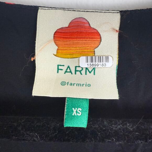 Farm Rio Womens Crazy Mix Velvet Jungle Safari Plunge Neckline Mini Dress XS - Picture 8 of 10